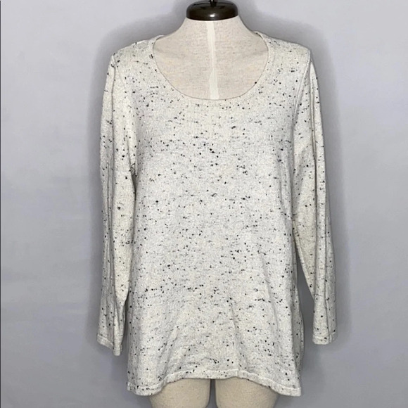 Charter Club Scoop Neck Metallic Thread Sweater - Size 1X - Picture 1 of 5